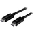 StarTech.com 1m Thunderbolt 3 Kabel, 20Gbps, 100W PD, 4K, Thunderbolt Gecertificeerd, Thunderbolt 4/USB 3.2/DisplayPort Compatibel, Zwart