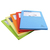 Exacompta Pack of 50 Window Folders Doos Blauw, Groen, Oranje, Rood, Geel A4