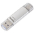 Hama C-Laeta lecteur USB flash 256 Go USB Type-A / USB Type-C 3.2 Gen 1 (3.1 Gen 1) Argent