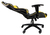 TALIUS Silla Gecko gaming negra/amarilla, brazos fijos, butterfly, base nylon, ruedas nylon, gas cla