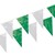 Wimpelkette, Folie 10 m grün/weiss wetterfest von PAPSTAR Wimpelkette aus Folie