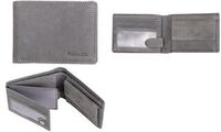 PRIDE&SOUL Mini portefeuille RFID, format paysage, cuir,gris (5318062)
