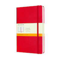 Notes MOLESKINE Classic L (13x21 cm), w linie, twarda oprawa, scarlet red, 400 stron, czerwony