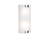 Flache LED Wandleuchte mit Glas Lampenschirm Weiß & Silber, 20 x 40cm