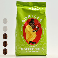 Gorilla Kaffeehaus ganze Bohnen 1kg eine edle Mischung ohne Bitterstoffe