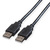 ROLINE USB 2.0 Kabel, Typ A-A, schwarz, 1,8 m