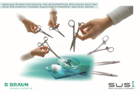 SUSI Chirurgische Schere spitz/stumpf, 145 mm, steril
