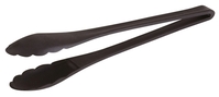 Salatzange 10 x 6 cm, Griff: 23 cm , Schwarz