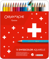 CARAN D'ACHE Farbstifte Swisscolor 1285.718 assortiert 18 Stück