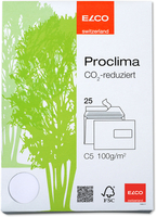 ELCO Briefumschlag proclima C5 74272.20 recycling, Fenster re. 25 Stk.