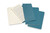 MOLESKINE Notizbuch Karton 3x P/A6 629612 blanko, lebhaftes blau,64 S.