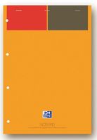 Oxford Int Refill Pd Hbd 80gsm Smart Ruled Perf Punch 4 Holes 160pp A4 Orange/Grey Ref 100102359 [Pack 5]
