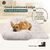 BLUZELLE Sofaschutz Hundebett Kleine & Mittelgroße Hunde, Hundedecke für Couch Sofa Cover Schutz Decke Plüsch Waschbar Cream
