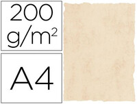 Papel Pergamino Din A4 200 Gr Color Marmol Beige Paquete de 25 Hojas