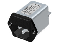 IEC-Stecker-C14, 50 bis 60 Hz, 2 A, 250 V (DC), 250 VAC, 2.7 mH, Flachstecker 6,