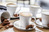 Kaffee-Set Fungio 20-teilig; weiß/schwarz