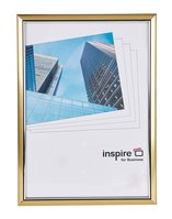Photo Album Co Inspire For Business Certificate/Photo Frame A4 Plastic Frame Plastic Front Gold