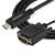 1m USB C to DVI Adapter Cable Black