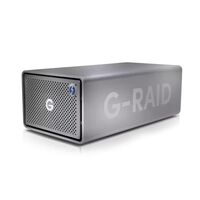 G-Raid 2 Disk Array 24 Tb , Desktop Stainless Steel ,