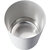 Papelera de seguridad con pieza insertada de aluminio, capacidad 20 l, Ø 280 mm, gris luminoso.