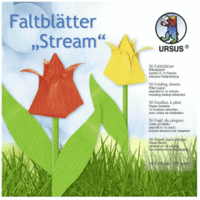 Faltblätter Stream 120g/qm 15x15cm VE=50 Blatt 10 Farben