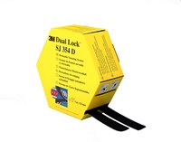 3M™ Dual Lock™ Flexibler Druckverschluss SJ354D, Schwarz, 2 x 25 mm x 5 m, 5.7 mm, 40 Köpfe/cm2, Innenbereich, Spendebox