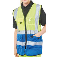 HI VIS EXEC WAISTCOAT SYLW/RBLUE 4XL