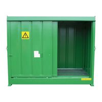 IBC storage units - Two IBC- 1125L sump - Choice of three colours