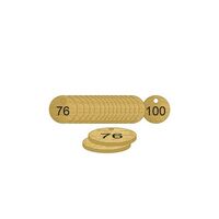 38mm Traffolyte valve marking tags - Bronze Effect (76 to 100)