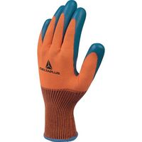 Water resistant latex coated gloves
