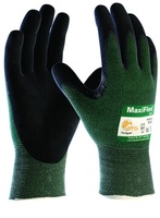 Kesztyű ATG (34-8743) Maxiflex Cut vágásálló precíziós tenyérmártott green/black 10