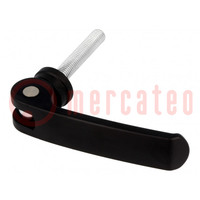 Lever; clamping; Thread len: 20mm; Lever length: 101mm; Body: black