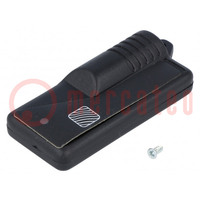 Enclosure: for remote controller; X: 29mm; Y: 62mm; Z: 9mm