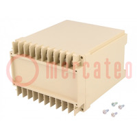 Enclosure: for DIN rail mounting; Y: 70mm; X: 100mm; Z: 112.6mm; ABS