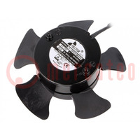 Fan: AC; axial; 230VAC; Ø144x49mm; 271.8m3/h; 48dBA; ball; 2650rpm