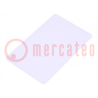 Carte RFID; ISO 14443A; Portée: 90mm; 86x54x0,8mm; 13,56MHz