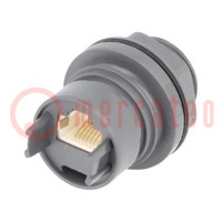 Connector: RJ45; coupler; shielded; push-pull; Buccaneer 6000