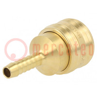 Quick connection coupling; 0÷35bar; brass; L: 55mm; 1000l/min