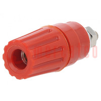 Connector: 4mm banana; socket; 35A; 30VAC; 60VDC; red; -25÷100°C