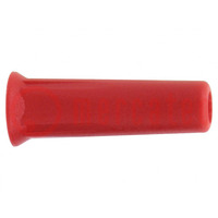 Socket; 4mm banana; 36A; red; nickel plated; soldered; -20÷80°C