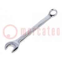 Wrench; combination spanner; 15mm; Chrom-vanadium steel