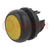Switch: push-button; 22mm; Stabl.pos: 2; yellow; M22-FLED,M22-LED