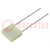 Capacitor: polyester; 330nF; 40VAC; 63VDC; 5mm; ±10%; 7.2x3.5x6.5mm
