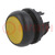 Switch: push-button; 22mm; Stabl.pos: 2; yellow; M22-FLED,M22-LED