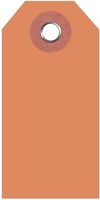 Anhängeetiketten - Fluoreszierend-Orange, 8.3 x 4.1 cm, Manilakarton