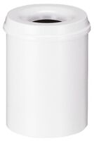 Feuerlöschender Papierkorb 15 Liter, VB 101500, Weiß (R9002)