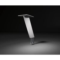 Produktbild zu Mensola bar Korfu inclinata, alt. 170 mm, acciaio inox spazzolato