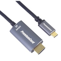 PREMIUMCORD kábel HDMI - USB-C, 4K*2K@60Hz, M/M, 1,8m, fekete