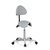 Hocker / Drehhocker / Arbeitsstuhl / Sattel TOP WORK 20 Kunstleder grau hjh OFFICE