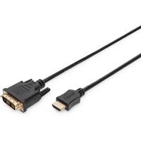 DIGITUS HDMI-Kabel A->DVI(18+1) St/St 3.0m schwarz FullHD
